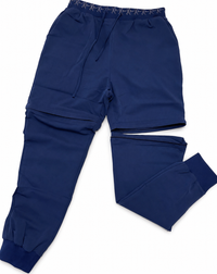 Homilos Navy Blue Convertible Scrub Pants