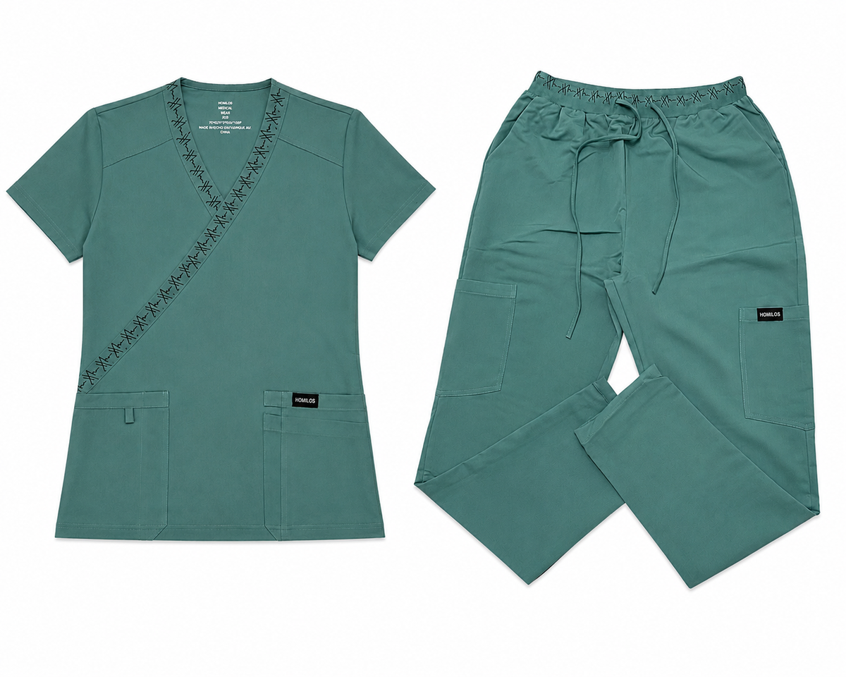 Homilos Green Scrub Set
