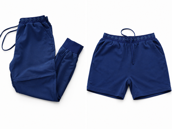 Homilos Navy Blue Convertible Scrub Pants