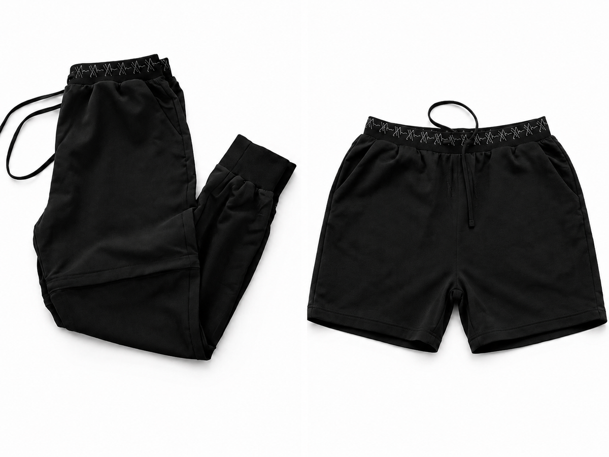 Homilos Black Convertible Scrub Pants