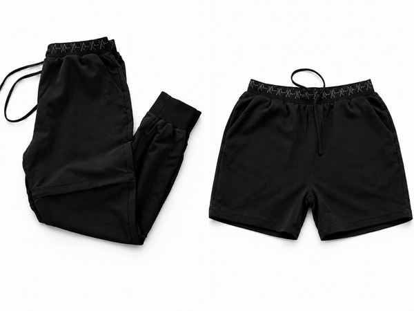 Homilos Black Convertible Scrub Pants