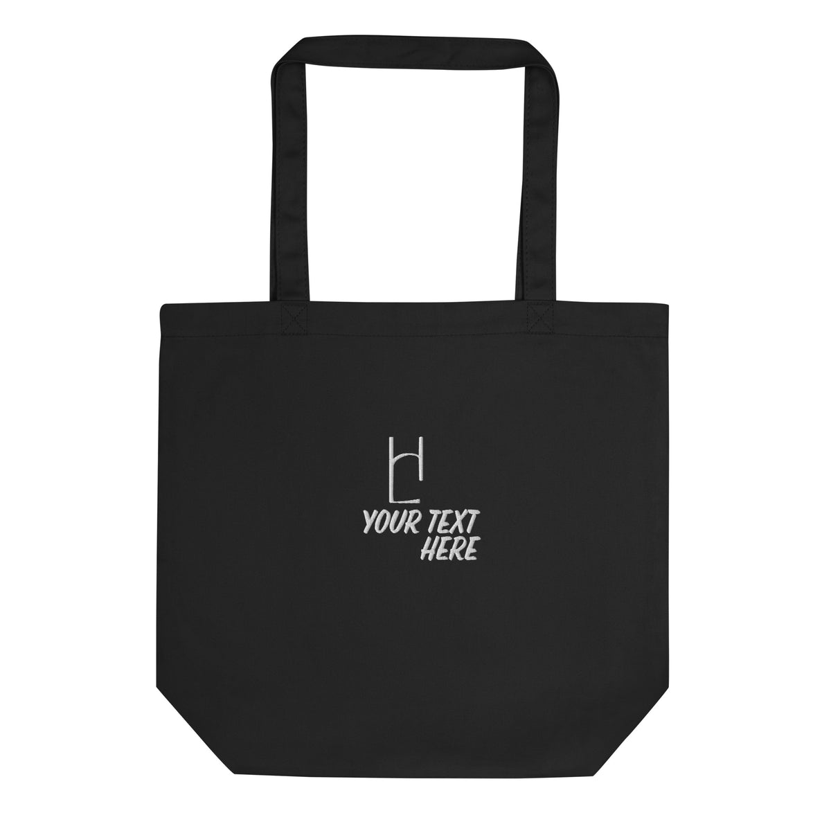 Organic Embroidered Personalized Tote