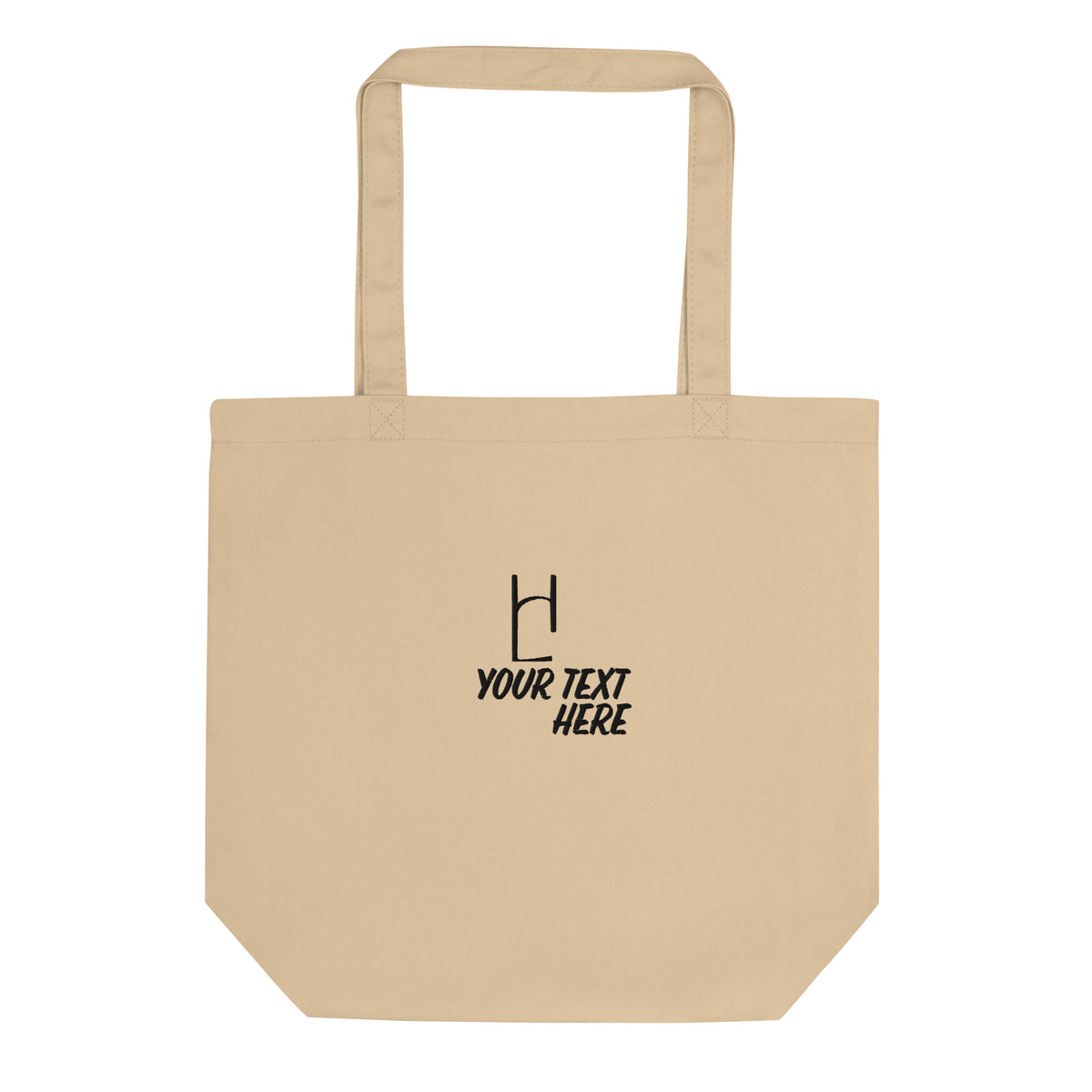 Organic Embroidered Personalized Tote